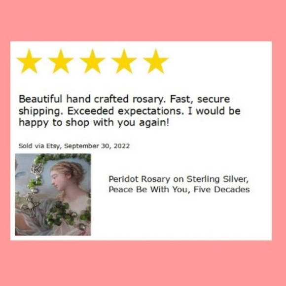 Nephrite Jade Rosary on Copper, Healing Prayer - Picture 8 of 10